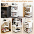 BLULEE 3 Tier Rolling Cart with Wheels and Drawers,Utility Storage Organizer Cart with Fabric Bag & Silent Casters