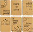 Paper Junkie 12 Pack Journals for Kids: Let's Be Happy Journals Bulk, Kraft Paper Notebooks, 80 Lined Pages