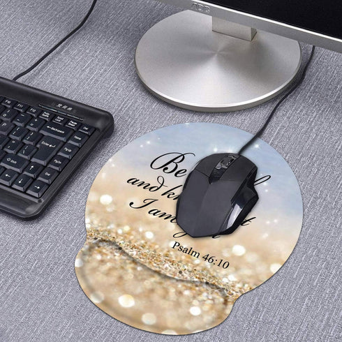 Ergonomic Mouse Pad Wrist Support and Coasters Set – Gaming Mouse Pad with Non-Slip PU Base for Home Office