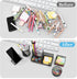 Mesh Pen Holder for Desk, 5 Pieces Desk Organizer Office Supplies Caddy with Sticky Notes Holder for Home, School, Black