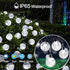 Waterproof,50LED Lights,8 7M/24Ft Solar String Lights Outdoor Crystal Globe Solar String Mode Outdoor Solar Powered