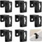 Hicarer 8 Pcs Metal Hanging File Bracket Clips, Storage Hanging File Rail Clips, Fits 1/2" Drawer Side for File Storage