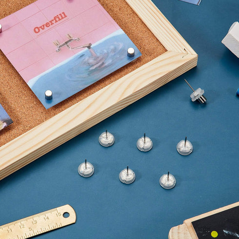 Outus 20 Sets Magnetic Push Pin Magnet Thumb Tack Poster Hanger Thumb Tacks for Wall School Supplies Classroom