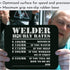 Funny Gag Sarcastic Mousepad, Welder Hourly Rate Gift for Welding Worker, Black Computer Mouse Pad