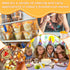 100 Pcs 8 OZ Clear Disposable Plastic Cups with Flat Lids for Parfaits, Drink, Yogurt, Soups, Salad, Fruit (With Holes)