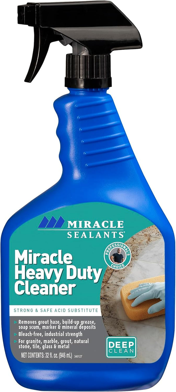 Miracle Sealants Miracle Heavy Duty Tile & Stone Cleaner, Grout Haze Remover,