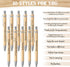 Teling 100 Pieces Motivational Pens - Bulk Inspirational Quotes Ballpoint Pens for Back to School Gifts, Black Ink