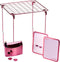 LockerMate Stac-A-Shelf 7-Piece Locker Organizer Kit, Includes Locker Shelf, Mirror, Whiteboard, Storage Cup & Dry Erase Marker - Rose Gold