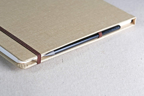 Clairefontaine Goldline Landscape Travel Album, Pack of 32 Pages, A6 Size, 180gsm Paper, Elastic Strap