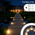 2-in-1 8 Pack) Flacchi Solar Lights Outdoor Waterproof - Solar Powered Ground Lights Outdoor Solar Disk Light Landscape