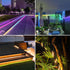 32.8Ft IP68 ZAIYW Dual Color Changing Solar LED Strip Lights Outdoor, Waterproof Strip Lights with Timer Remote