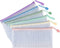 Tamaki 6 Pack Mesh Pencil Pouch, Waterproof Bags Plastic Zipper Pouch A6 Size for Classroom Organization (Macaroon)
