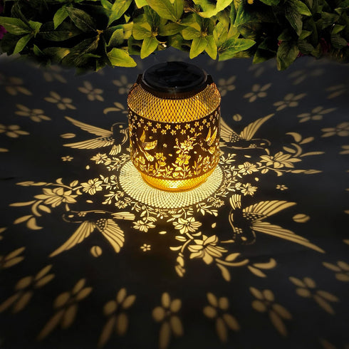 Hummingbird Solar Lanterns Outdoor Waterproof, Hummingbird Birthday Gifts for Women Mom Grandma,
