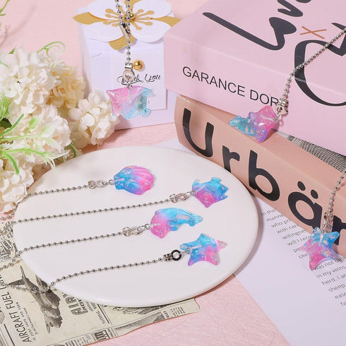 8 GLOBLELAND Pcs Marine Organism Ceiling Fan Pull Chain Iron Resin Ceiling Fan Extension Ornaments Light Pull Chain