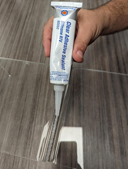 Permatex 80050 Clear RTV Silicone Adhesive Sealant, 3 oz