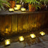 Epicgadget Solar Ice Cube Shaped Light, 2.8x2.8x2 inch Warm White Outdoor Solar Garden Decorative Lights