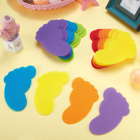 Outus 48 Pieces Feet Carpet Markers, Foot Shaped Carpet Kids Spots for Classroom Teacher Supplies