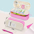 KMUYSL Large Pencil Case, Big Pencil Pouch with 3 Compartments, Handheld Zipper Pen Bag Organizer for School & Office