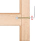 uxcell M6x85mm Furniture Bolt Nut Set with Hex Socket Screw, 48mm Thread Length, Barrel Nuts for Beds, Headboards,