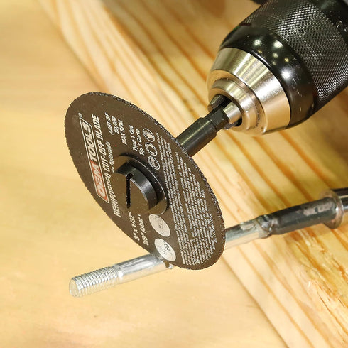 OEMTOOLS 26528 10 Piece Cut Off Wheel Set with Mandrel, Premium Metal Cutting Wheels