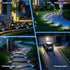 12 Pack SOLPEX Mini Solar Ground Lights, Solar Lights Outdoor Waterproof, Landscape Lighting for Garden Pathway