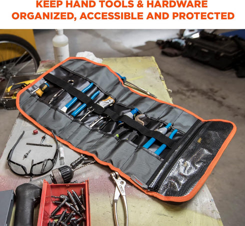 Ergodyne Arsenal 5871 Tool Roll-Up Pouch, 21-Pockets, Polyester, Black , Tall by Ergodyne