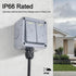 Switch,10A 125VAC 3PK M20x1.5 20mm Diameter,IP66 SuperInk ABS Outdoor Waterproof Dual Light Switch Waterproof,Enclosure