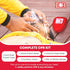 Ever Ready First Aid CPR Rescue Mask, Adult/Child Pocket Resuscitator with Hard Case, Gloves, and Wipes