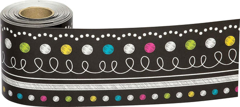 Teacher Created Resources Straight Rolled Trim Border/Trimmer Set, Multicolor, 8947