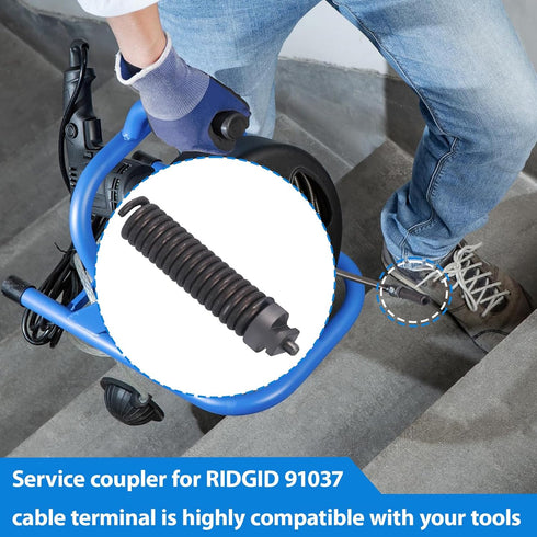 3/8-Inch Cable Repair Coupling for RIDGID Drain Cleaner, 91037 IW Cable Repair End Parts