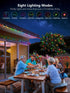 300 100FT 8 LED String Lights Outdoor, Multicolor Christmas Lights for Outside with Remote, Timer Memory Function