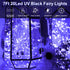 Smacen 6 Pack 7 20 Black Light Fairy Lights Battery Operated UV Black String Lights Waterproof Silver Wire Ft Led