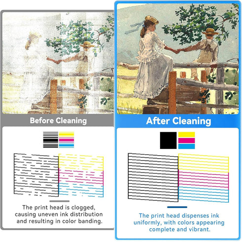 Printhead Cleaning Kit, 150ml Best Printer Cleaning Kit for Epson, HP, and Canon Inkjet Printers