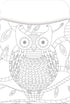Barker Creek Peel & Stick Library Pockets, Color Me Boho Animals, 30 per Pkg (3 Designs)