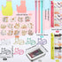 Cat Office Supplies Cat Sticky Notes Cat Paper Clips Cat Index Tabs Cat Gel Ink Pens Cat Shaped Bookmark Cartoon Cat Stickers Set for Cat Lovers Kids Women Girl Work School Office (Vivid Style) by Outus