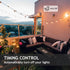 Dimmer Dimmer 100FT 2 Dimmable Bulb/Patio Outdoor for String Lights, Remote Control Light Plug in, Light Timer Outdoor