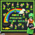 Pasimy St. Patrick's Day Bulletin Board Decoration, Lucky Shamrock Cutout Border for Classroom Decor