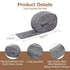 Steel Wool Mice Control - 2 Pcs 2.36"×9.84Ft for Wall Hole/Gap Filler, Keep Animals Away from Cracks and Vents