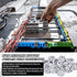 150pcs 3/8 Inch Non-Metallic Button Push-in Cable Connectors for 1/2 Inch Knockouts