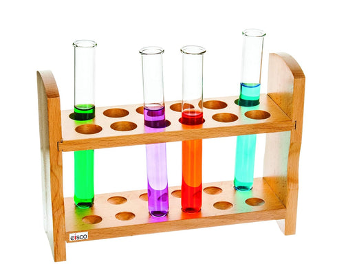 EISCO Wooden Test Tube Rack, 9 Inch, 12 Tube Capacity, Beechwood