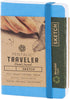 Pentalic Pocket Sketchbook: 3 x 4" Traveler Journal, 160 Pages, Bright Blue