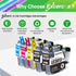 Brother LC3013 LC3011 High Yield Ink Cartridge Replacement 5 Pack (2 Black, 1 Cyan, 1 Magenta, 1 Yellow)