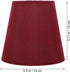 2pcs Bulb Kichvoe Small Clip on Lampshade, Barrel Red Fabric Lamp Shades Clip On for Table Chandeliers Wall Floor Lamp