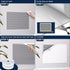 39 55 Inch 3 Attic Fan Insulation Cover, x Aluminum Foil Attic Ceiling Shutter Seal Covers, Layers Insulation