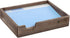 MyGift Set of 2 Stackable Vintage Brown Wood Document Letter Paper Trays with Distressed Finish for Office Desktop
