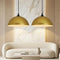 Tomshine 2-Pack Gold Pendant Lights Kitchen Island, 11.8" Brushed Brass Dome Hanging