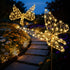 240LED, Flacchi Solar Garden Lights Outdoo Waterproofr - Butterfly Decor with Solar Powered Iron Easy to Install