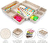 Welaxy Drawer Organizer Trays, Felt Storage Bins for Office Desk with Nordic Minimalism Design - 8-Piece Set