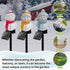 2Pcs Solar Snowman Lights Decorations Outdoor Snowman Stanta Ornament Landscape Pathway for Patio Yard Garden Lawn