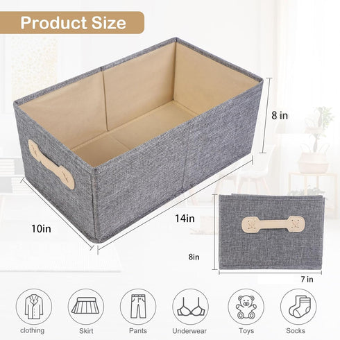 Stackable Storage Bins with Lids, 1 Pack Foldable Closet Organizer for Clothes